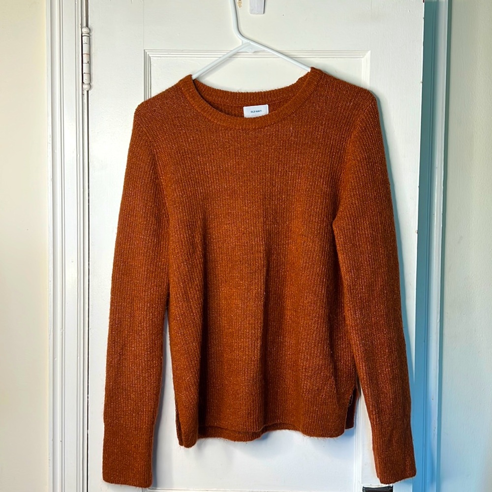 OLD NAVY- Burnt Orange Sweater- LARGE